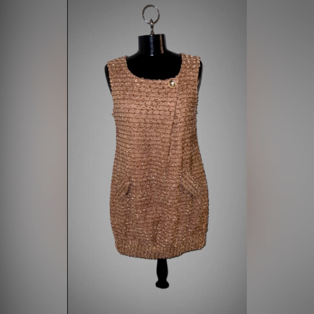 Pink and gold bubble dress.